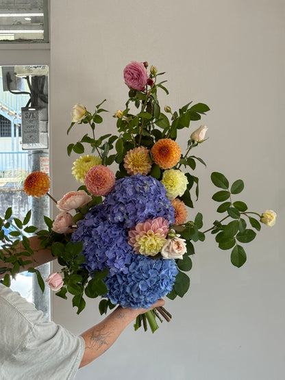 bright bouquet of flowers 
